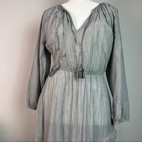 Ulla Johnson Womens Grey Poplin Midi Flare Dress size medium - Picture 7 of 13